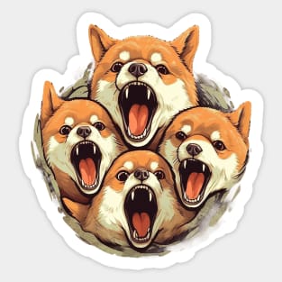 Barking dogs Sticker